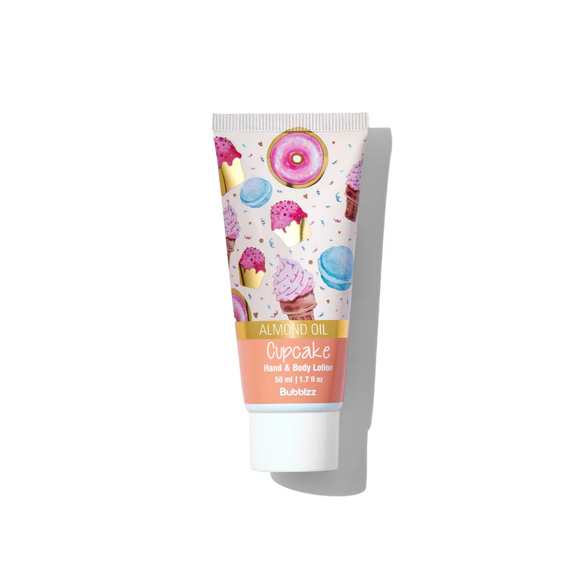 bubblzz cupcake new travel size hand & body lotion 50 ml 