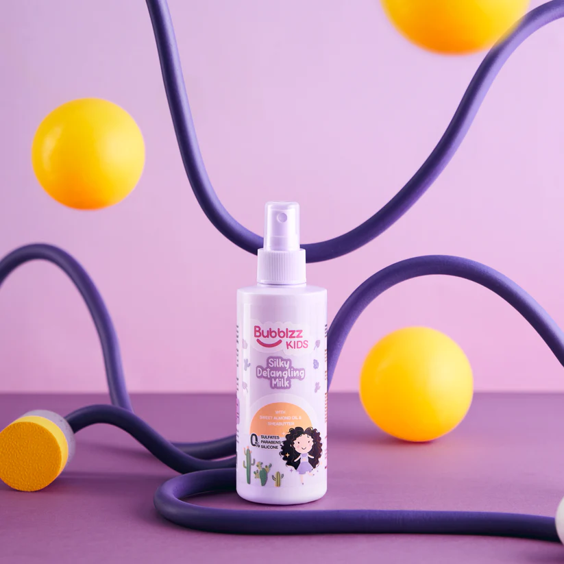 bubblzz kids silky detangling milk 
