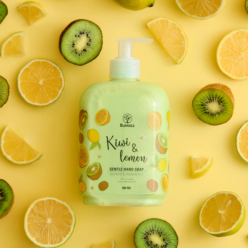 bubblzz kiwi & lemon hand soap 