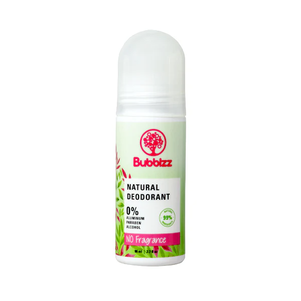 bubblzz no fragrance natural deodrant 