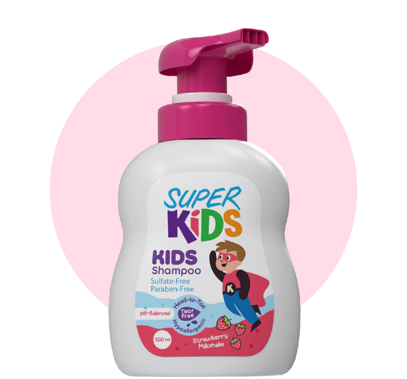 Superkids Kids Shampoo strawberry Milkshake Fragrance 300 ml 