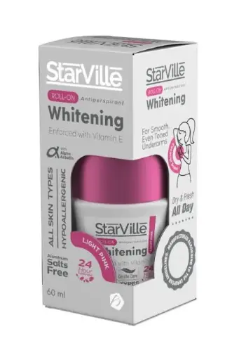 Starville Whitening Roll on Light Pink with Coconut Scent 60 ml 
