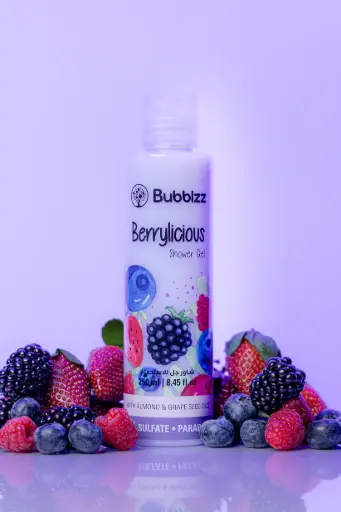 bubblzz berrylicious shower gel 250 ml 