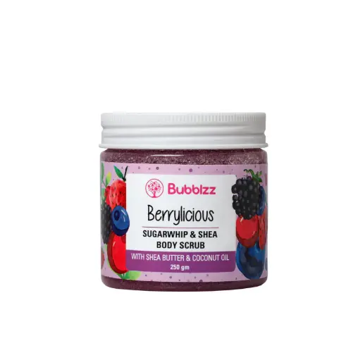 bubblzz berrylicious body scrub 