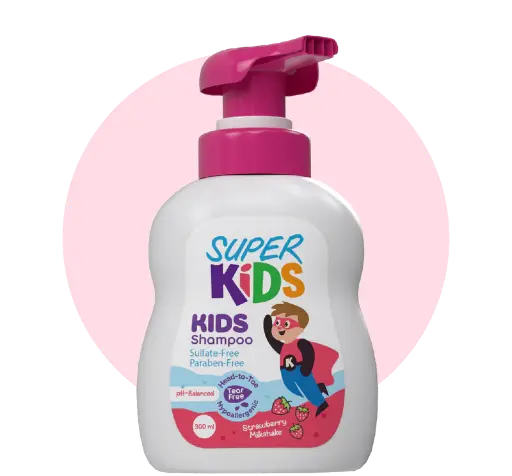 Superkids Kids Shampoo strawberry Milkshake Fragrance 300 ml 