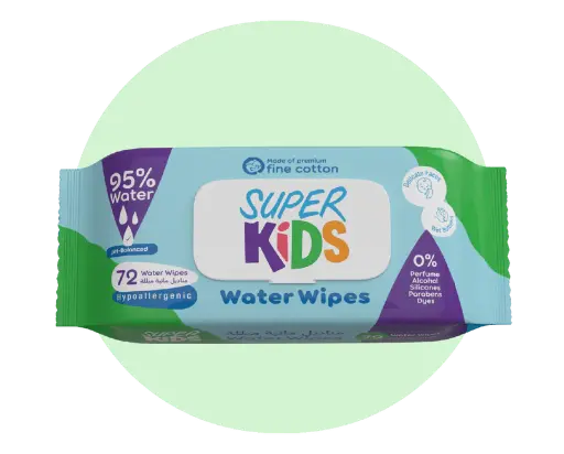 Superkids Water Wipes 72 wipe 